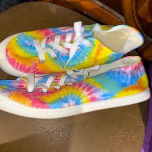 Tie dye rainbow sneakers